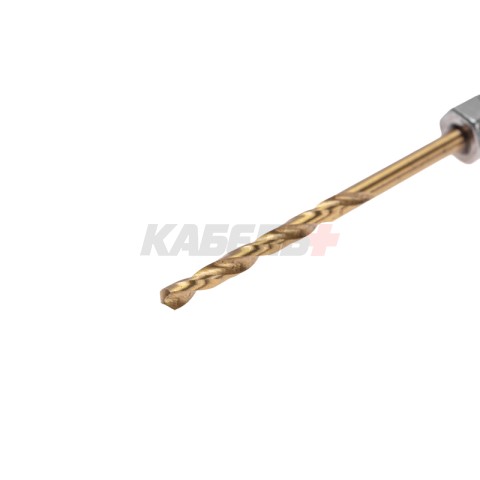 Сверло по металлу, 2,5мм, Р6М5, ТИТАН, шестигранный хвостовик (1 шт. в упаковке) DIN 338 KRANZ