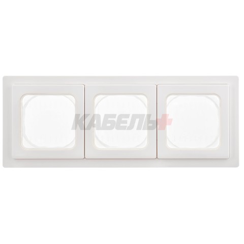 FLITE Рамка 3-местная IP55 Рпро-3-55-ФлБ белый IEK