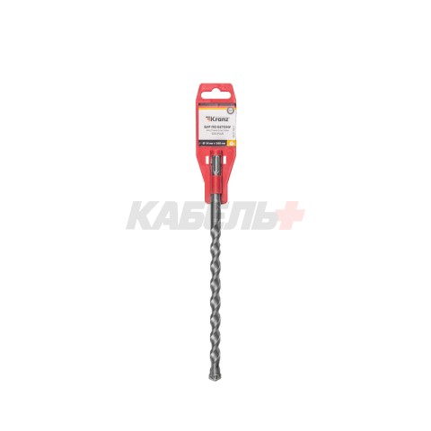 Бур по бетону 14x260x200мм, крестовая пластина, SDS PLUS KRANZ
