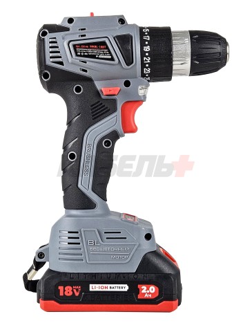 Аккумуляторный бесщеточный шуруповерт E0146 PROFIPOWER MKBL-18BT (18В,Li-ion-2шт, 2.0Ач, 0,8-10мм,40нм,магнитная бита, З/У, в кейсе)