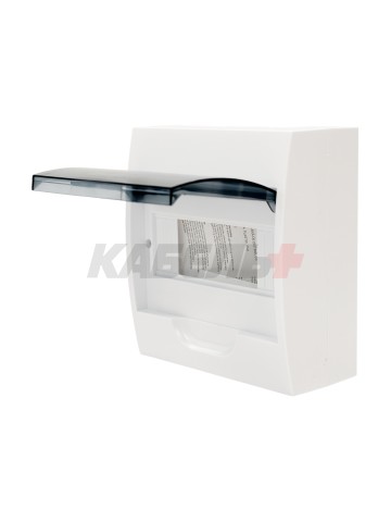 Корпус пластиковый ЩРН-П-8 черн. прозр. дверь IP41 GENERICA
