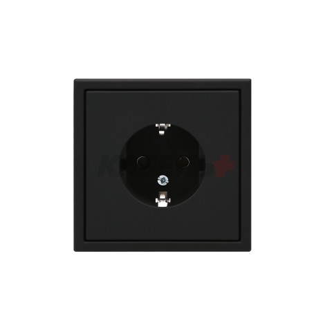 ARTGALLERY РОЗЕТКА с заземлением, 16А, механизм, КАРБОН
