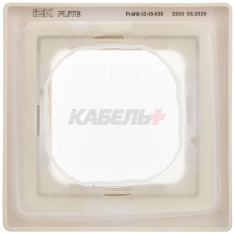 FLITE Рамка 1-местная IP55 Рпро-1-55-ФлСл сливочный IEK