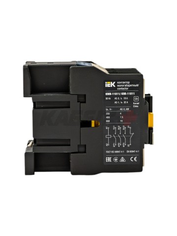 Контактор КМИ-11811 18А 230В/АС3 1NC IEK