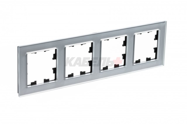 ATLASDESIGN NATURE 4-постовая РАМКА, ОРГАНИЧЕСКОЕ СТЕКЛО АЛЮМИНИЙ