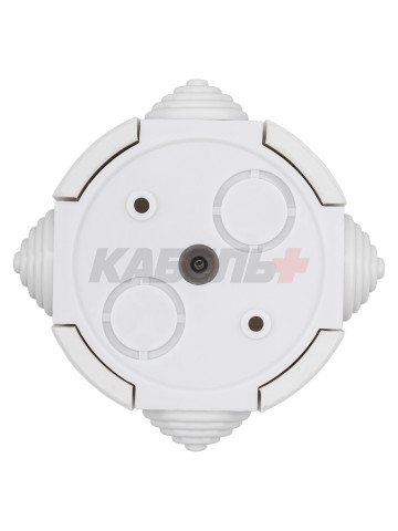 Коробка распаячная фарфоровая D7,8х4,5см белая TDM