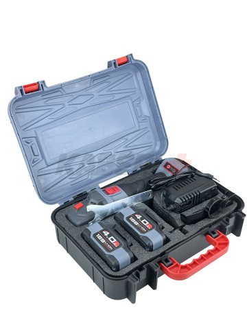 Аккумуляторная бесщеточная E0080 УШМ PROFIPOWER MKDGA-20V (20В, Li-ion-2шт, 4Ач, 125 мм, 0-9000 об/мин, З/У, кейс)