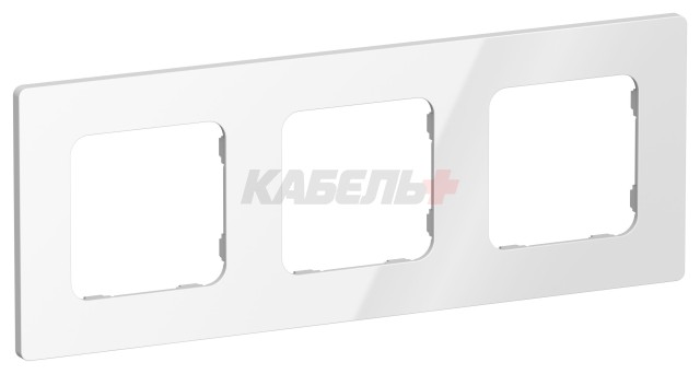 FLITE Рамка 3-местная РУ-3-К-ФлБ белый IEK