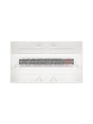 Щиток 18 мод настенный FRAME, белый с белой дверцей, с 2 шинами PEN на 8 и 10 отв. DKC