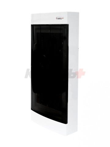 N48C IT, Щит навесной мультимедийный, 4 ряда, прозрач. дверца, IP40