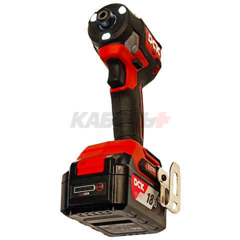 Шуруповерт аккумуляторный ударный KDPL208 (18V / 2*4.0Ah / 208Nm / HEX / BL / Кейс), DCK