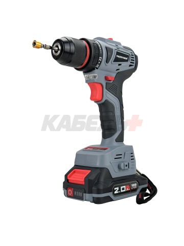 Аккумуляторный шуруповерт бесщеточный T0056 ProfiPower MKBL-20B (Li-ion-2шт, 20В-2.0Ач, З/У, 0,8-10мм, кейс)