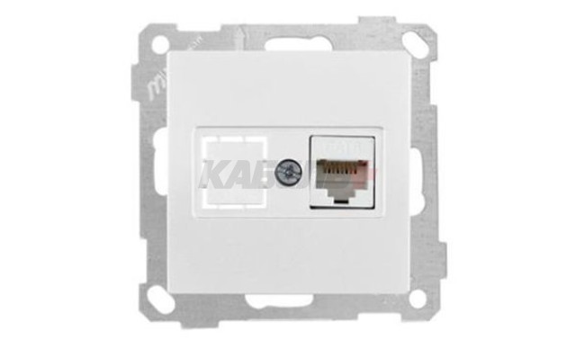 21 - Розетка 1хRJ-45 кат. 6 UTP, белая