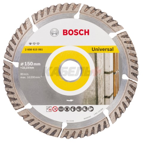 Алмазный круг 150х22,23 мм Standart for Universal, BOSCH