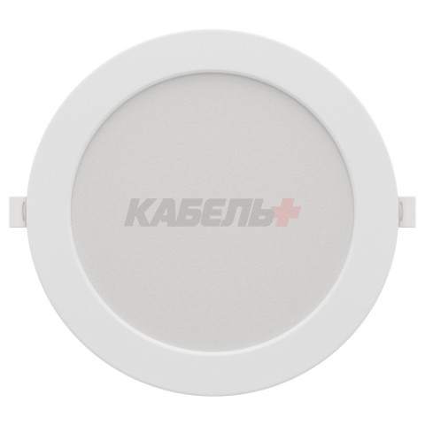 06-164 Панель светодиодная встраиваемая, 3 ССT, 24Вт, 230В/50Гц, 1920лм, 3000-4000-6500К, IP44, Ø225х26мм, круг, белый, посадочное отверстие Ø 190-210мм