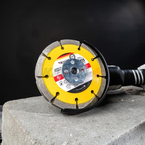 Диск алмазный тройной сегментный 125х22,2мм, сухая резка KRANZ