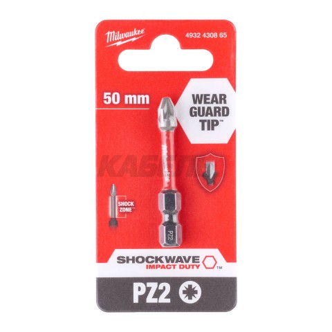 Насадка Milwaukee SHOCKWAVE PZ2 50мм (1шт) 4932430865
