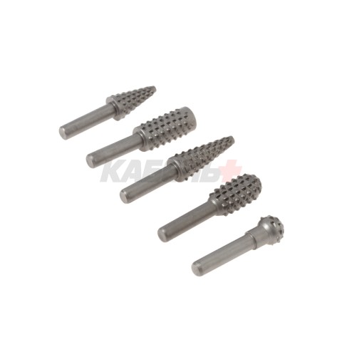 Набор борфрез (шарошек) по дереву, 5 шт KRANZ