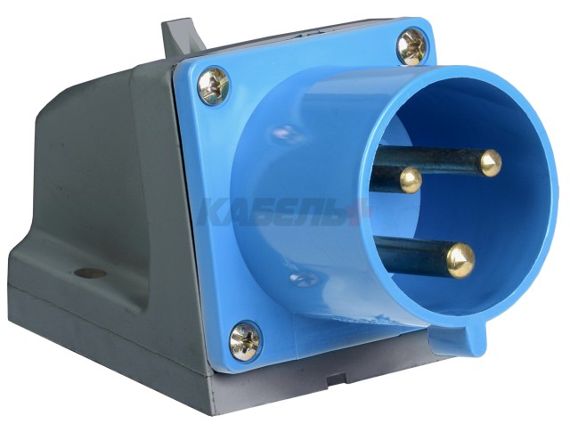 Вилка стационарная ССИ-523 2P+PE 32А 200-250В IP44 IEK