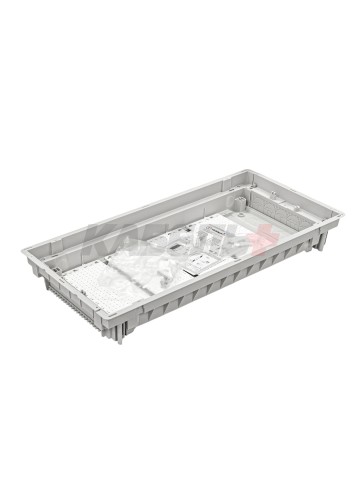 U48EP IT PL, Щит встраиваемый мультимедийный, 4 ряда, металл. дверца со слотами для охлаждения, IP30