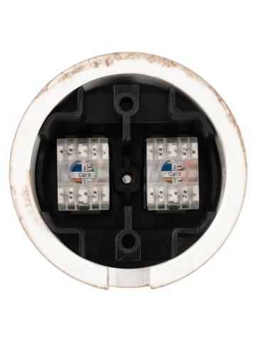 Розетка двойная компьютерная RJ45 мраморная «Болонь» TDM