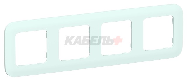 FLITE Рамка 4-местная РУ-4-А-ФлХЛ холодный лед IEK