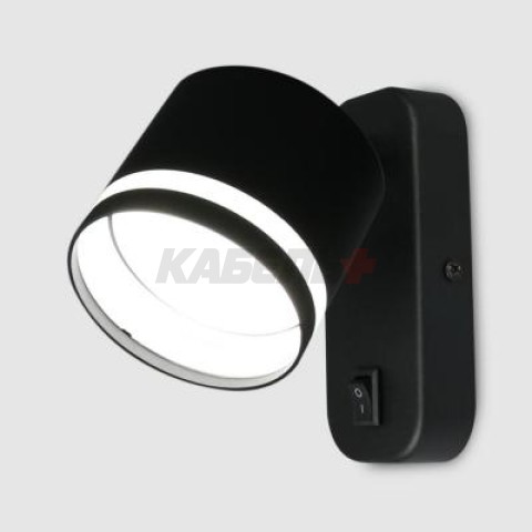Бра GWL-GX53-M-IP20 Черный С боковым рассеивателем Башня
