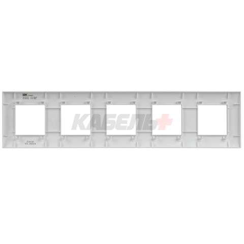 SKANDY Рамка 5-местная SK-F05W арктический белый IEK