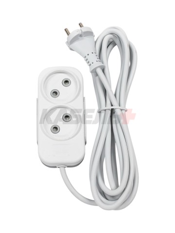 EL-BI,Myra,удлинитель 2гн3м б/з белый,527-110203-260