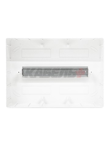 Щиток 12 мод настенный FRAME, белый, с прозрачной дверцей, с 2 шинами PEN на 6 и 8 отв. DKC