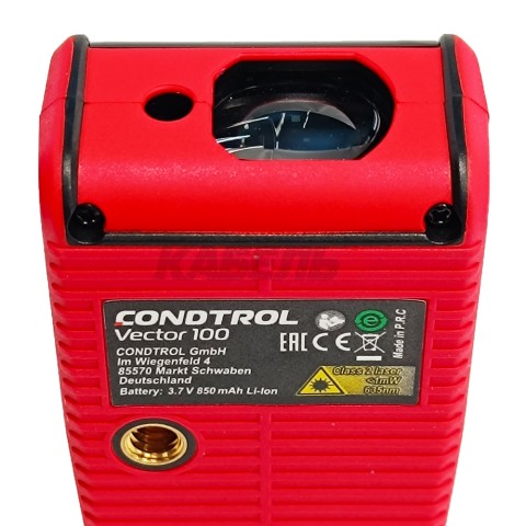 Дальномер лазерный Vector 100 (Красный / 100 м +- 1,5 мм / Li-lon / Smart Measure / Чехол), CONDTROL