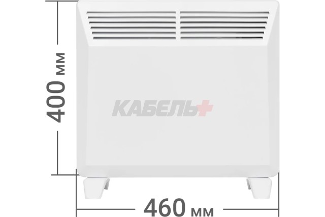 Конвектор электрический ЭК-1000X, термостат, ножки, белый, 1000 Вт, TDM