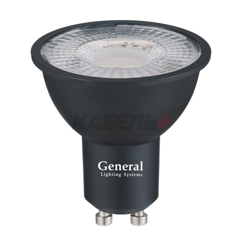 Лампа Светодиодная General GLDEN-MR16-DIF-15-230-GU10-2700 1/10/100 Черная Dif 30