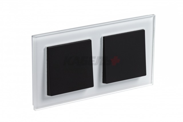 ATLASDESIGN NATURE 2-постовая РАМКА, СТЕКЛО БЕЛЫЙ