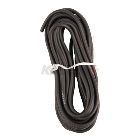 Провод автомобильный ПГВА/ПВАМ 1х2,50мм, черный, мини-бухта 5м REXANT