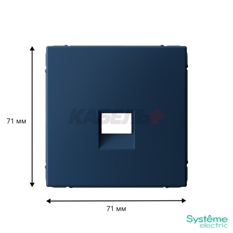 ARTGALLERY НАКЛАДКА для информационных функций типа Keystone, АКВАМАРИН