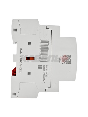 Контактор модульный YON max типа MCE, 4P, 16A, 240В, 2НО+2НЗ DKC