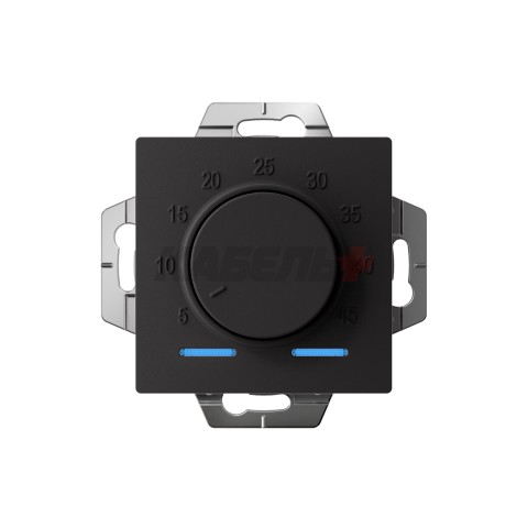 ATLASDESIGN ТЕРМОСТАТ электронный для теплого пола с датчиком, 10A, механизм, КАРБОН