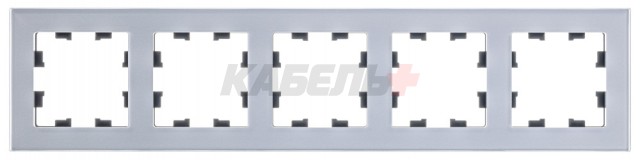 ATLASDESIGN NATURE 5-постовая РАМКА, ОРГАНИЧЕСКОЕ СТЕКЛО АЛЮМИНИЙ