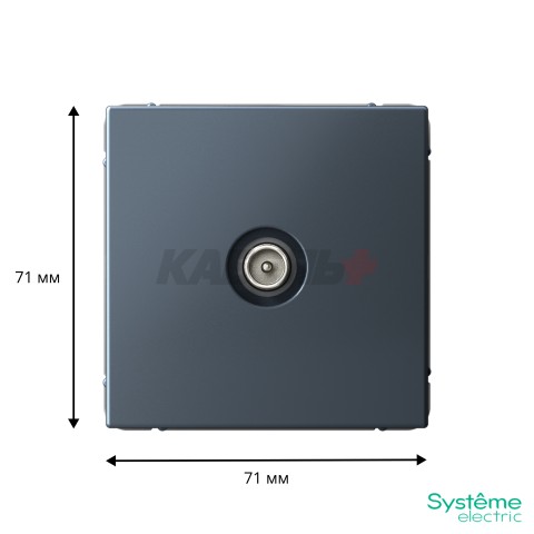 ARTGALLERY TV РОЗЕТКА оконечная 1DB, механизм, ГРИФЕЛЬ