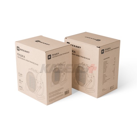 Пушка тепловая электрическая, круглая, PTC, 2кВт REXANT