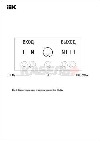 Стабилизатор напряжения серии HOME 1 кВА (СНР1-0-1) IEK