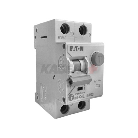 Дифф. авт. выключатель HNB-C40/1N/003, 1P+N, 40А, х-ка C, 6кА, 30мА, тип АС