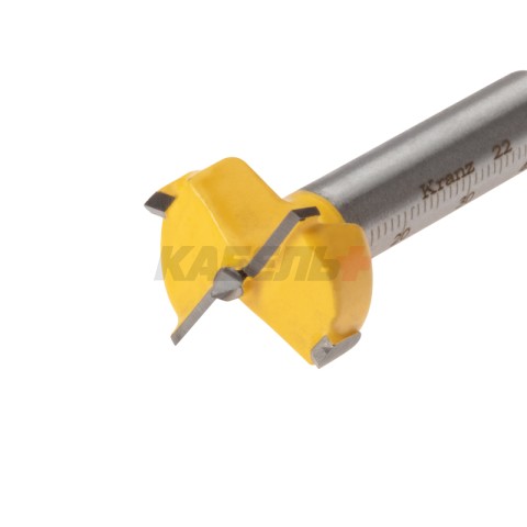 Сверло Форстнера по дереву, 22мм, цилиндрический хвостовик KRANZ