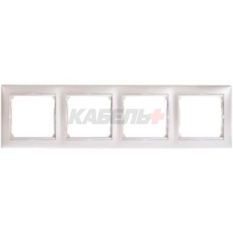 VALENA DIY Рамка 4-местная жемчужный