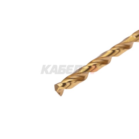 Сверло по металлу, 4,2мм, Р6М5, ТИТАН, шестигранный хвостовик (1 шт. в упаковке) DIN 338 KRANZ