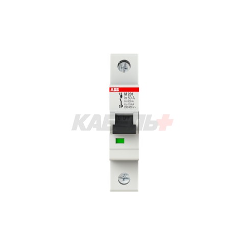 Авт. выключатель M201-50 1P 50A Im=600A (без тепл. расцепителя) 15kA 2M