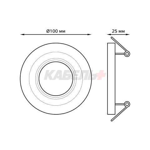 Светильник Gauss Backlight BL141 Кругл. Хром. Gu5.3, 3W, LED 3000K 1/40