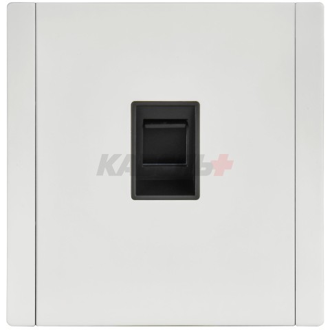 FORTE&PIANO Розетка компьютерная RJ45 кат.6 FP231M металл белый IEK