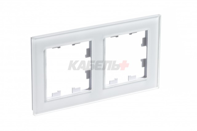 ATLASDESIGN NATURE 2-постовая РАМКА, СТЕКЛО БЕЛЫЙ